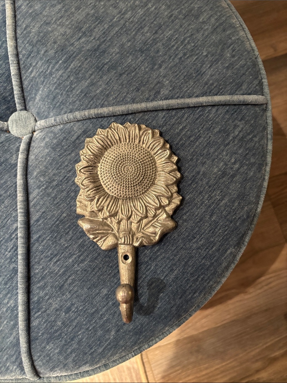 Sunflower Wall Hook - Silver Decorative Home Wall Decor